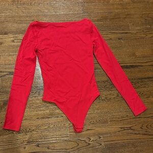 Aritzia Contour Red Bodysuit